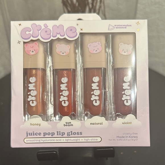 The Creme Shop Other - Crème Juice Pop Lip Gloss Set - Honey, Sunbeam, Natural, Violet